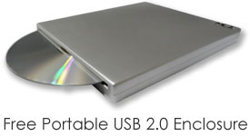 Free USB 2.0 SuperDrive Enclosure